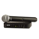 SISTEMA INALÁMBRICO CON MICRÓFONO DE MANO Y RECEPTOR SHURE BLX24/PG58-J11