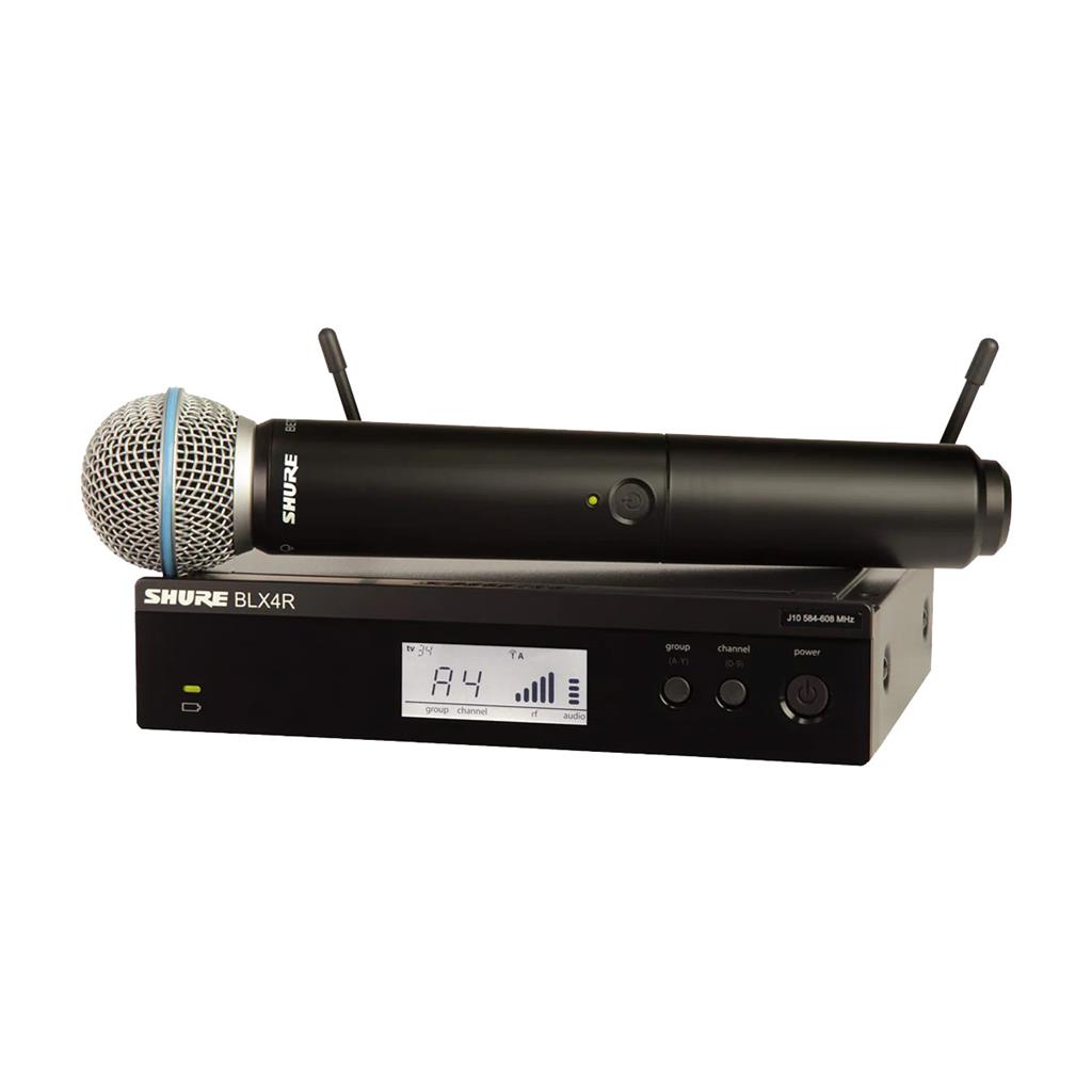 BLX24R/B58-J11 SISTEMA INALÁMBRICO CON MICRÓFONO DE MANO Y RECEPTOR PARA RACK SHURE 