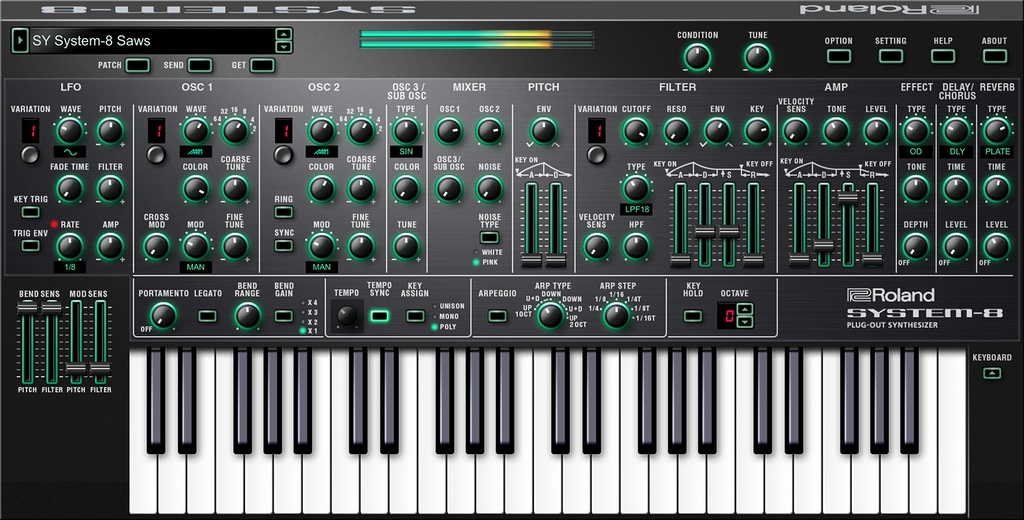 SINTETIZADOR ROLAND SYSTEM-8