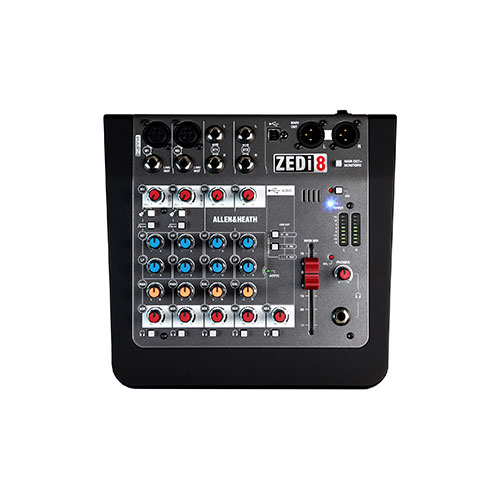 MEZCLADORA Allen & Heat ZEDI ANALOGA DE 8 CANALES ZEDI8