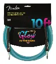 FENDER PROFESSIONAL GLOW-IN-THE-DARK CABLE – 10 FT AZUL (0990810108)