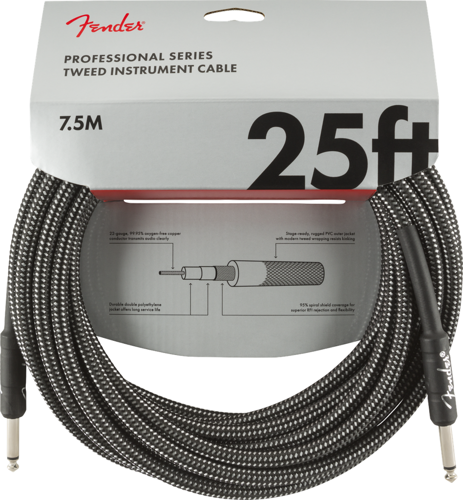 CABLE FENDER PROFESIONAL TWEED 25' 7.5M 0990820071