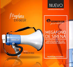 MEGAFONO SOUND TRACK SIRENA C/MIC E