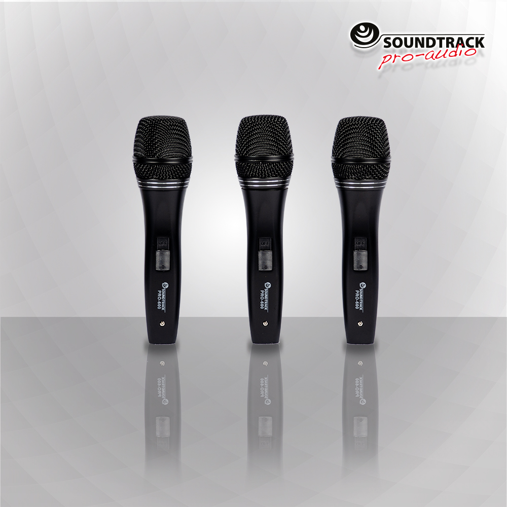 MICROFONOS PAQ SOUNDTRACK (3) C/BAS PRO600X3