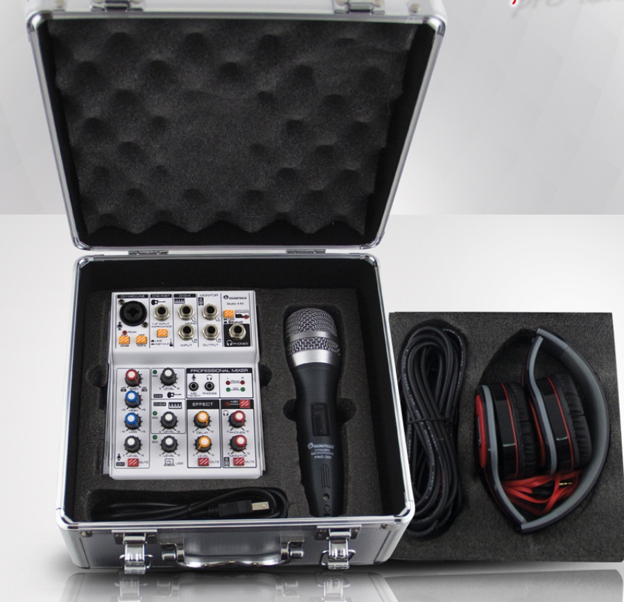 KIT SOUNDTRACK MEZCLADORA 4CH INTER STUDIO4KIT