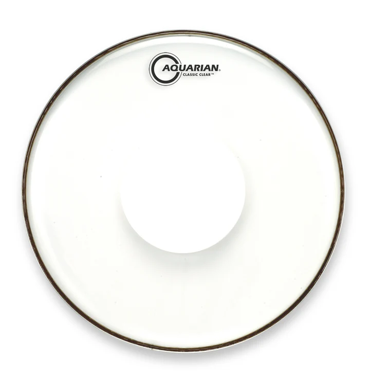 PARCHE 18" AQUARIAN CLASSIC CLEAR POWER DOT PARA BOMBO CCPD18B