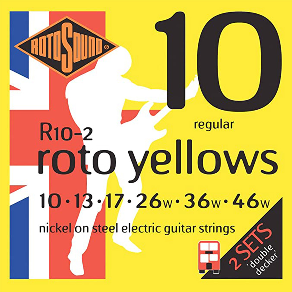 SET ROTOSOUND DE ENCORDADURAS ROTO YELLOWS R10-2