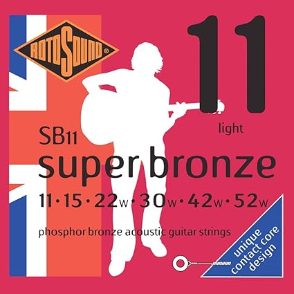 ENCORDADURA ROTOSOUND P/ELECTROACUSTICA SUPER BRONZE SB11
