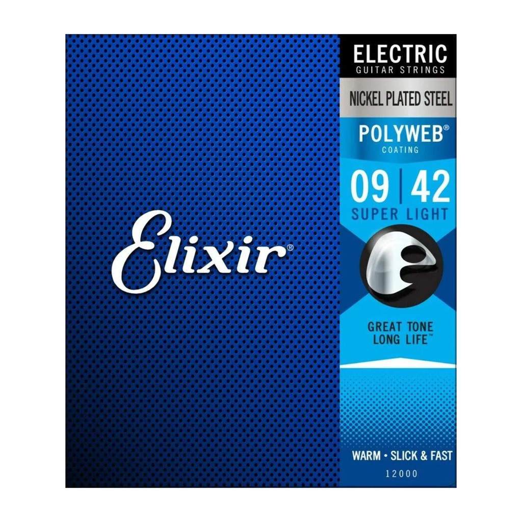 ENCORDADURA ELIXIR PARA GUITARRA ELECTRICA POLYWEB 12000