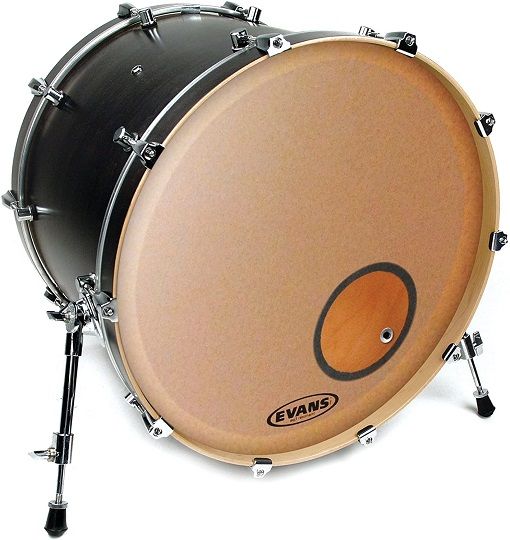 PARCHE EVANS 22" ESMERILADO EQ3 CON AGUJERO  BD22RGC