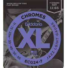 ECG24 7 ENCORDADURA D´ADDARIO PARA GUITARRA 7 CUERDAS JAZZ LIGHT ECG24-7