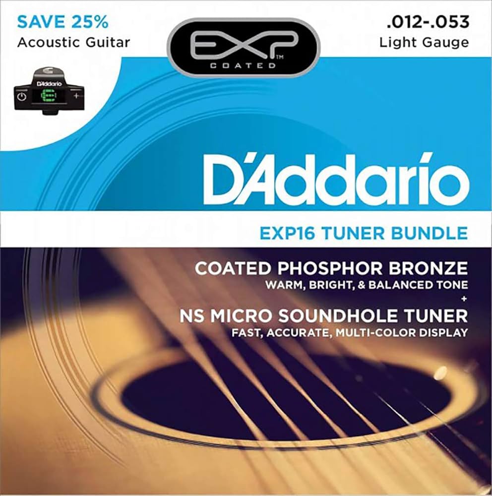 ENCORDADURA D'ADDARIO PARA GUITARRA ACUSTICA 012/053 EXP16