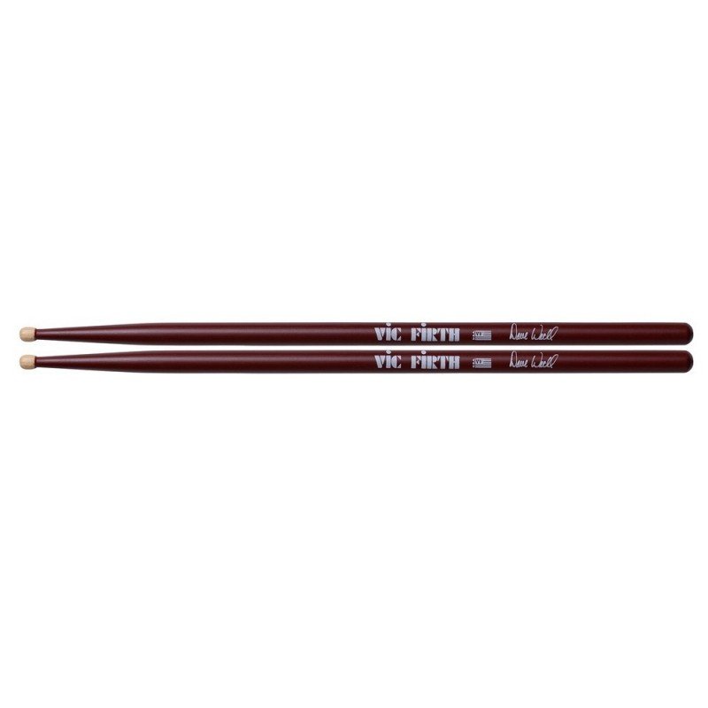Vic Firth Signature P. Mad SDW – Baquetas Profesionales para Batería con Punta de Madera