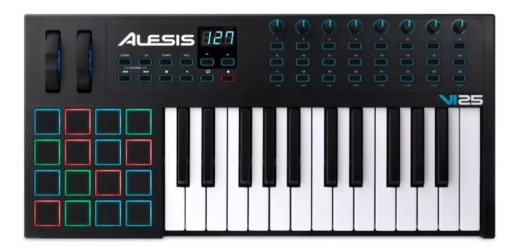 CONTROLADOR ALESIS USB 25 TECLAS IN VI25