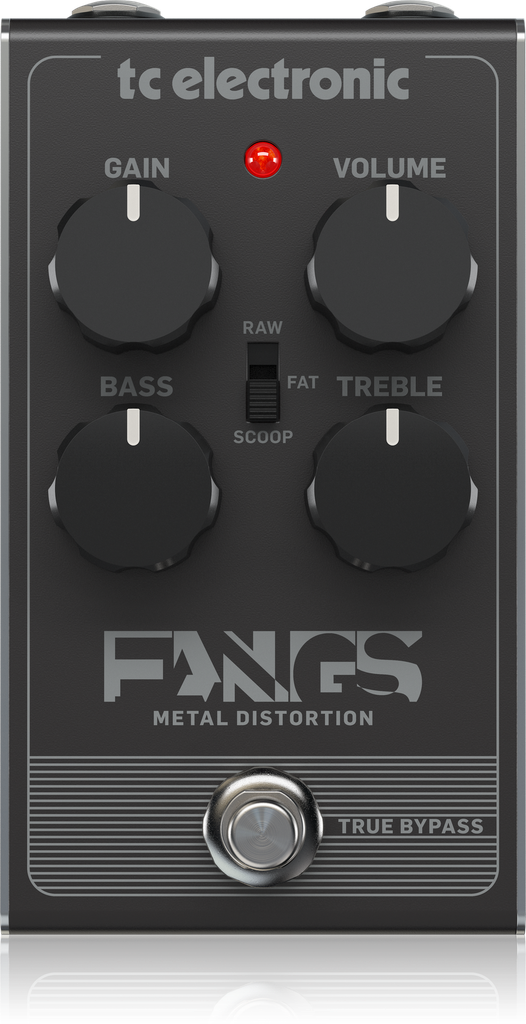 PEDAL TC ELECTRONIC PARA GUITARRA FANGS METAL DISTORTION