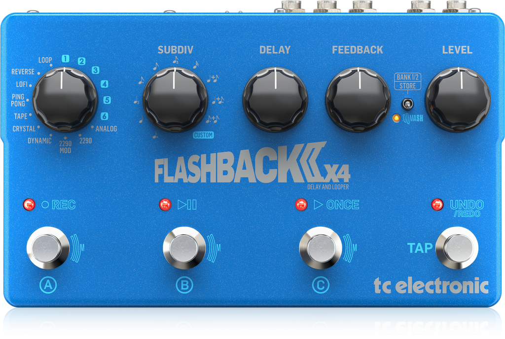 PEDAL TC ELECTRONIC PARA GUITARRA FLASHBACK 2 X4 DELAY