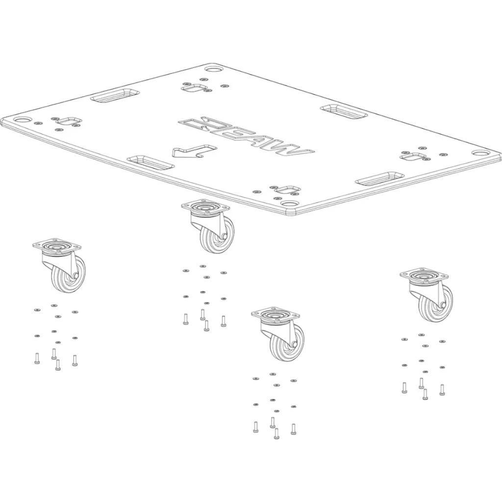 EAW PLTRSX218 – Pallet con ruedas para RSX218