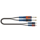 RKSA/130-1 Cable Adaptador 2 Plug Mono A 2 Rca Macho Quiklok