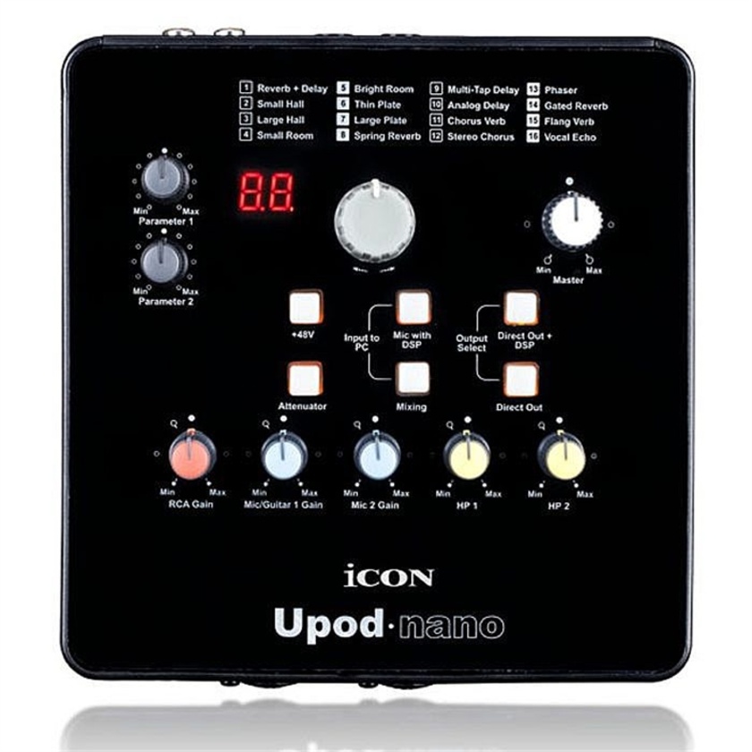 INTERFAZ DE AUDIO IconDE 3 CANALES CON DSP UPOD NANO