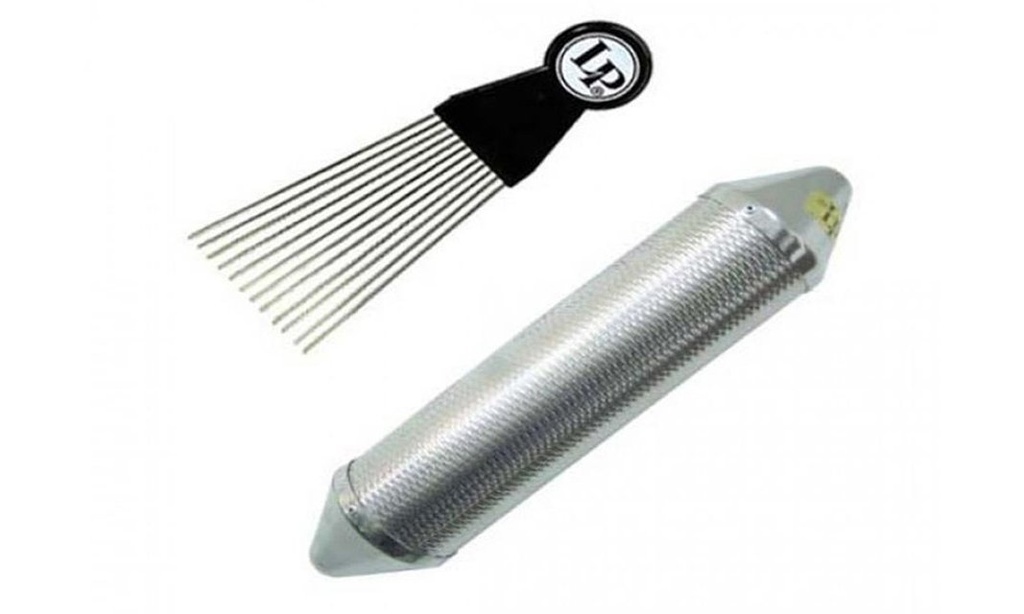 GUIRO LP TORPEDO METAL CHICO C/RASPADOR LP306B