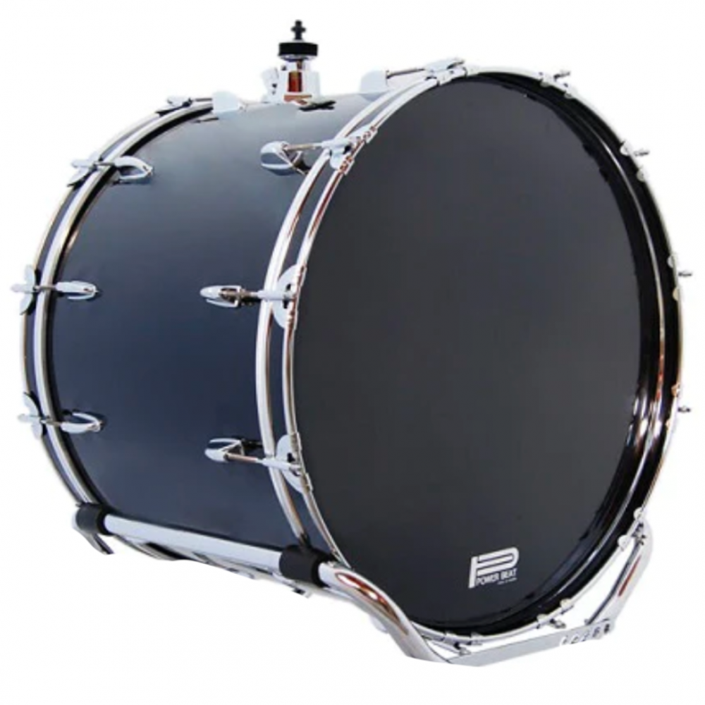 BOMBO POWER BEAT 24X20 GRIS C/SOP P/PLATILLOS Y ATRIL CAS-2420B/#2-5
