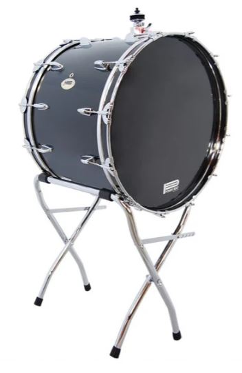 BOMBO POWER BEAT "R4V3NDRVMZ" 20" X 16" NEGRO C/SOPORTE P/PLATILLO Y BAQUETON CASA-2016BK