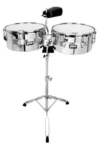 TIMBALES POWER BEAT 14" & 15" CON ATRIL CROMADOS JBTBS1514