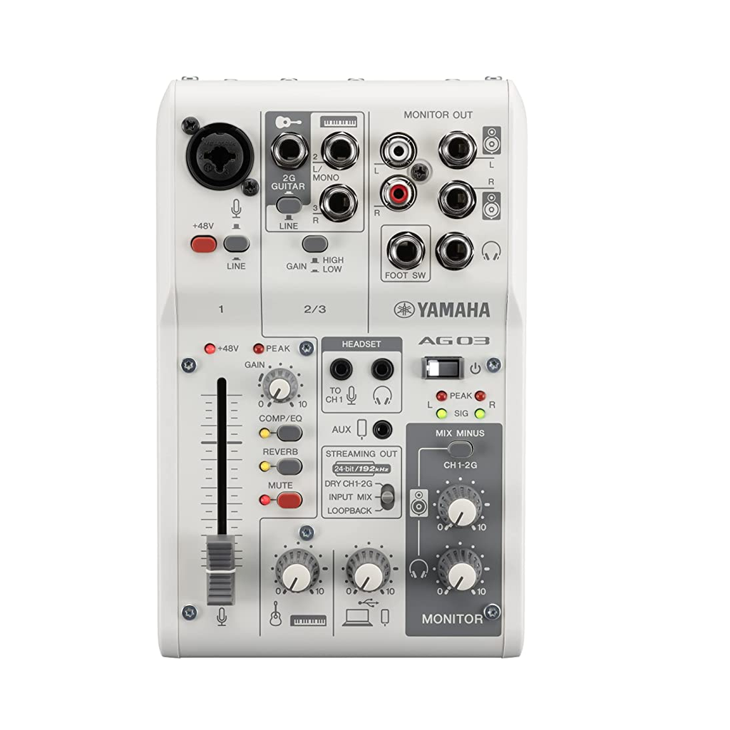 MEZCLADORA YAMAHA PARA STREAMING AG03MK2W