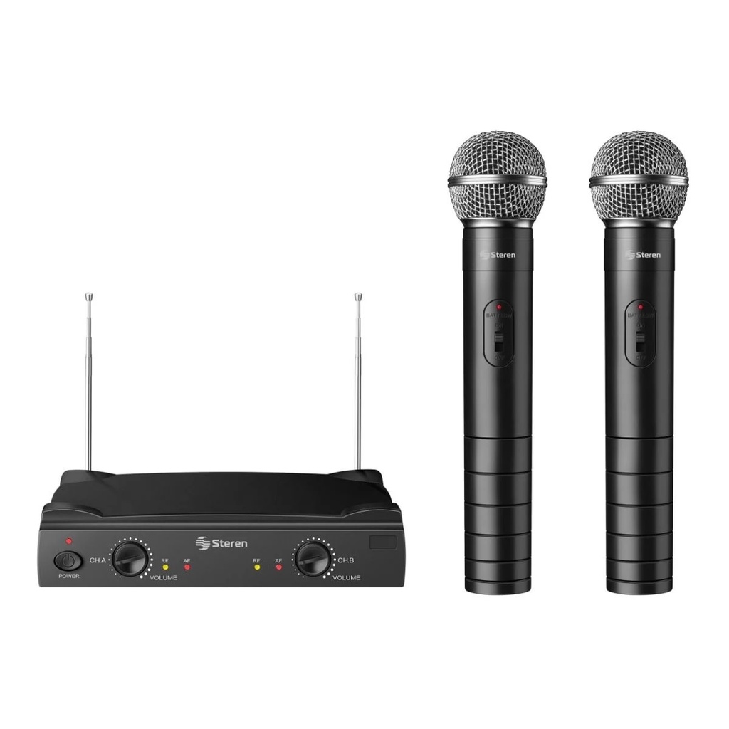 SISTEMA INALAMBRICO UHF STEREN DE MANO WR-055UHF