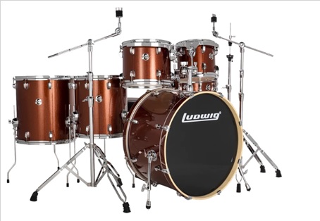 BATERÍA LUDWIG ACÚSTICA DE 6 PIEZAS 22" LE622024DIR