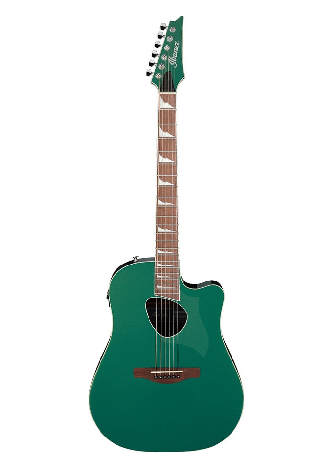 GUITARRA ELECTROACÚSTICA COLOR VERDE METÁLICO DE LA SERIE ALTSTAR IBANEZ ALT30-JGM