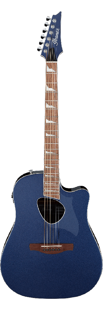 GUITARRA ELECTROACUSTICA IBANEZ ''ALTSTAR'' AZUL OBSCURO METALICO ALT30-NBM