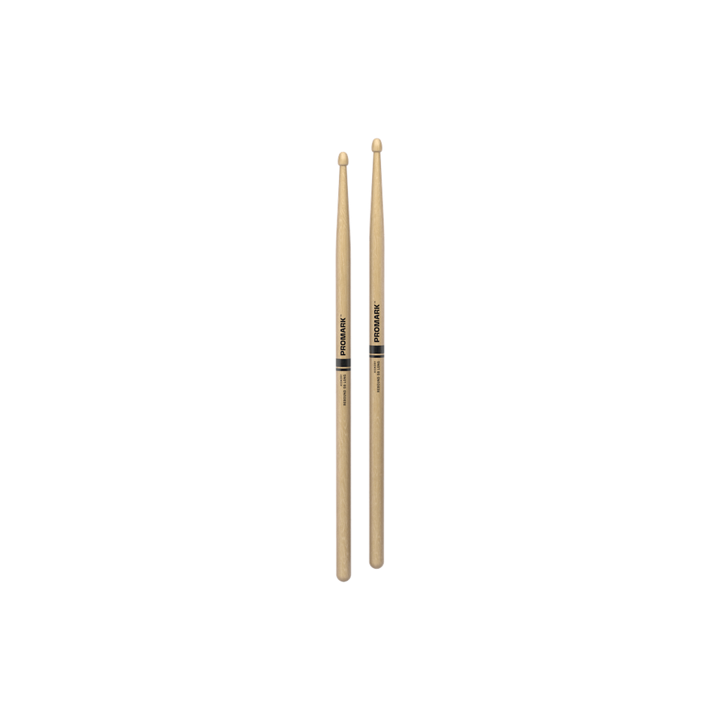 BAQUETAS 5B PROMARK ''SELECT BALANCE - REBOUND'' LONG HICKORY PUNTA MADERA RBH595LAW