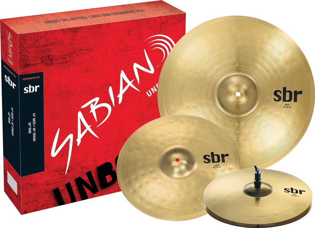 PLATILLOS 14"/16"/20" SABIAN SBR BRASS STAX SBR5004S