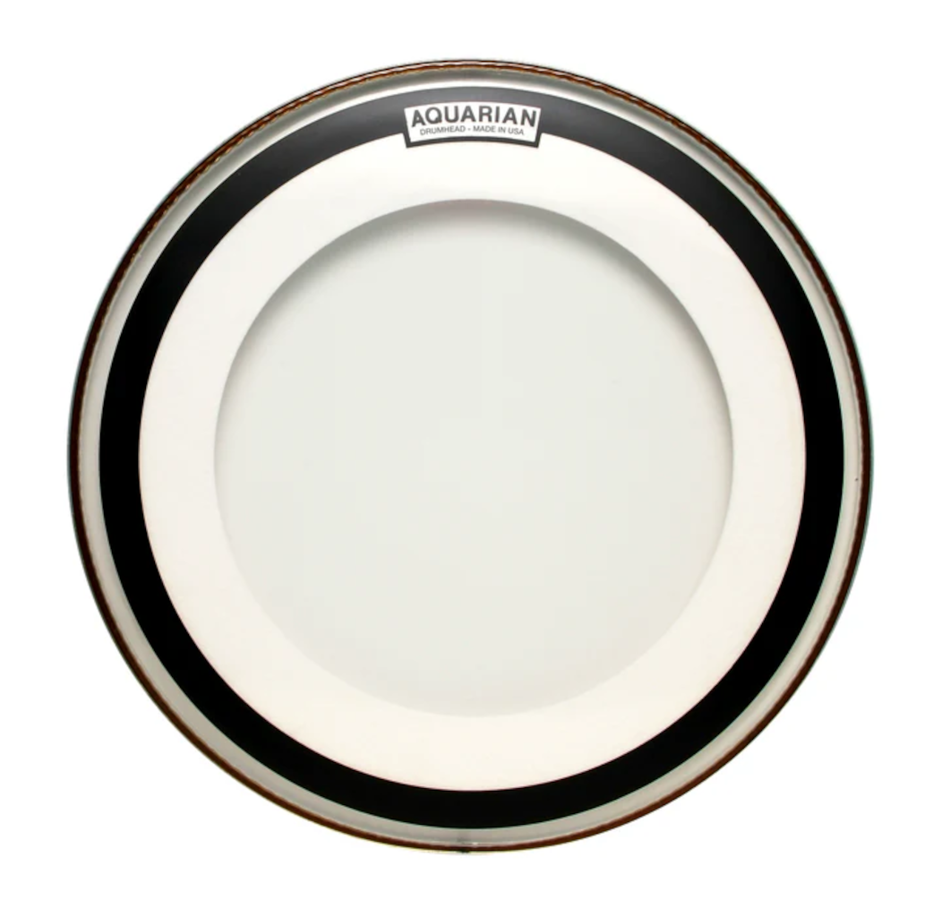 PARCHE 24" AQUARIAN SERIE IMPACT TRANSPARENTE CON SORDINA FLOTANTE DOS CAPAS NEW IMPII24