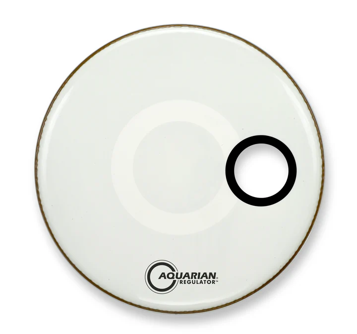 PARCHE 18" AQUARIAN SERIE REGULATOR C/AGUJERO BLANCO RSM18W