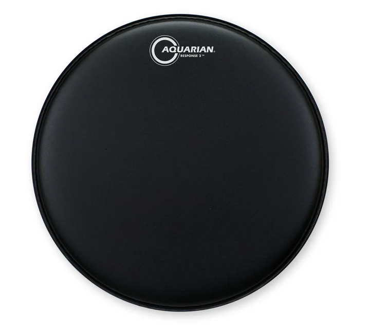 PARCHE 8" AQUARIAN SERIE RESPONSE 2 TEXTURIZADO NEGRO DOS CAPAS TCRSP2-8BK