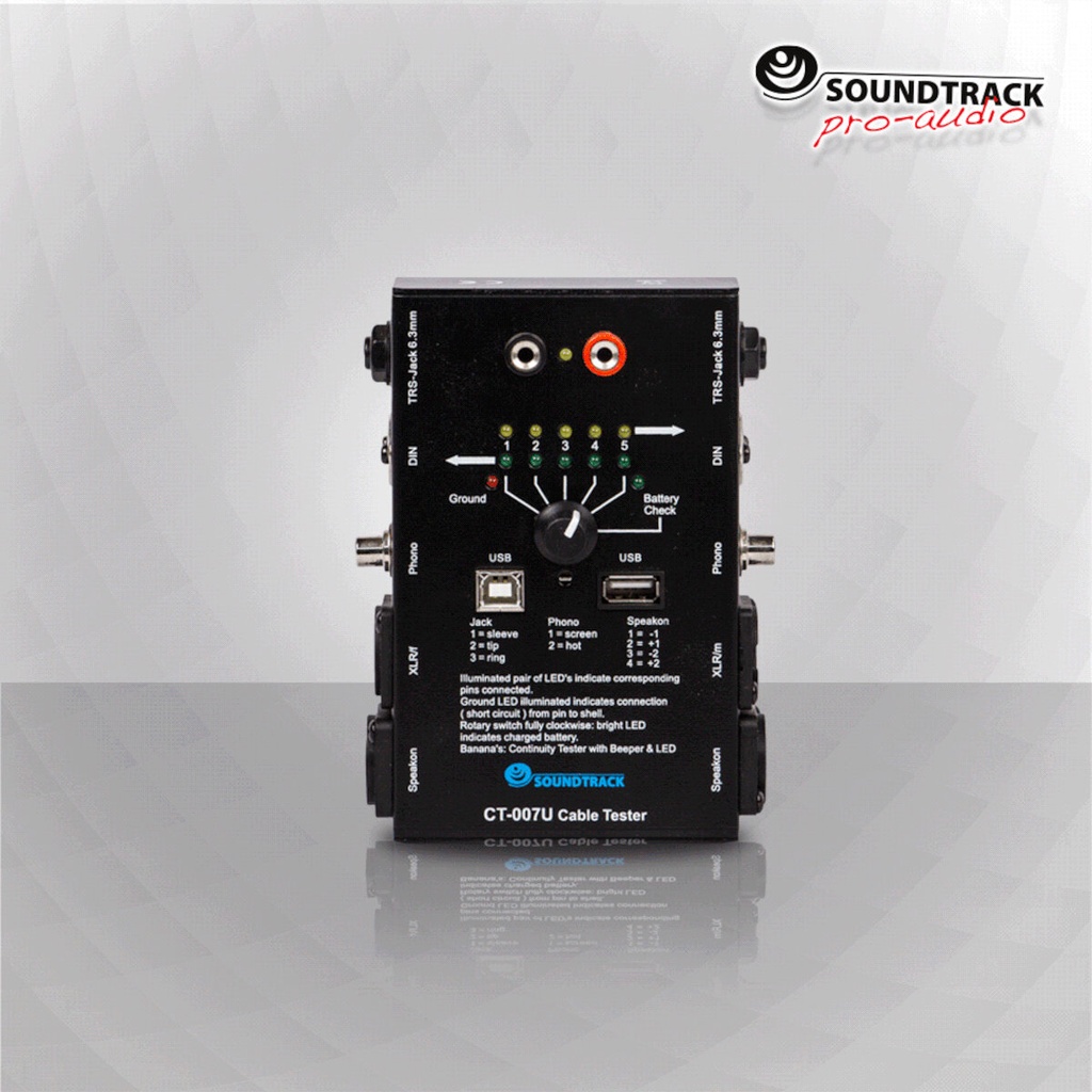 CT-007U – PROBADOR DE CABLES DE AUDIO