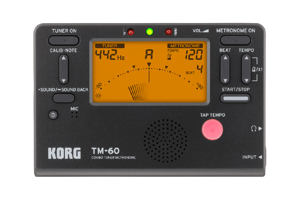 TM-60C-BK AFINADOR KORG P/GUITARRA TM-60C-BK