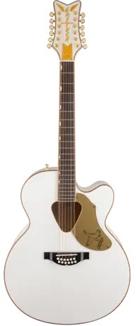 2714025505  GUITARRA ELECTROACUSTICA GRETSCH G5022CWFE-12 Rancher Falcon Blanca 12 cuerdas 