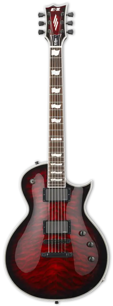GUITARRA ELÉCTRICA ESP E-II ECLIPSE QM SEE THRU BLACK CHERRY SUNBURST