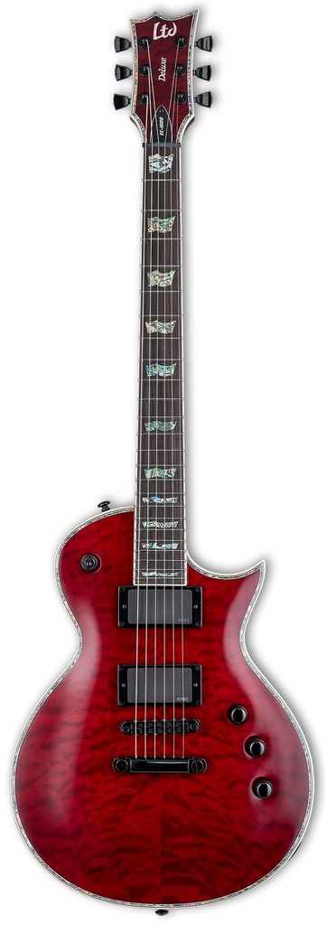 GUITARRA ELÉCTRICA ESP LTD EC-1000 QM SEE-THRU BLACK CHERRY (LEC1000STBC)