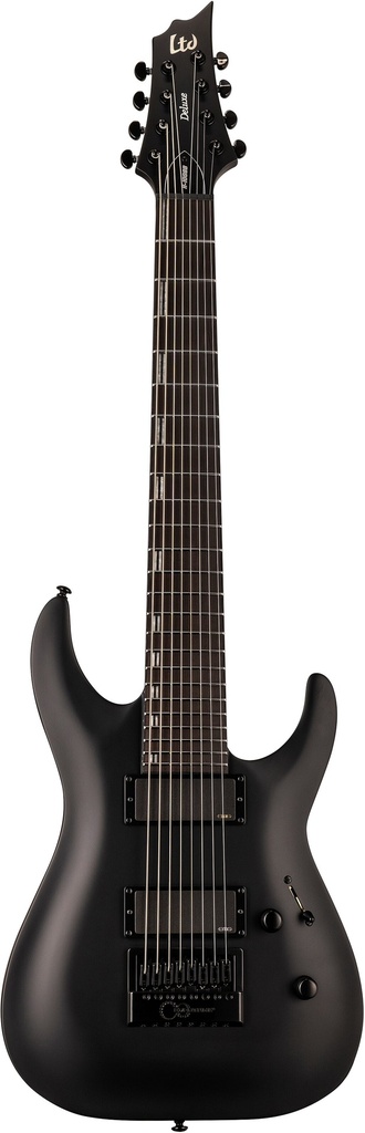 LH1008ETBLKS GUITARRA ELECTRICA LTD  H-1008 EVERTUNE BARITONO BLACK SATIN
