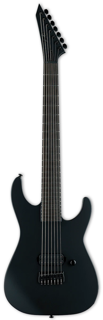 Guitarra Electrica 7 Cuerdas Satin M-7HT BARITONE BLACK METAL LM7BHTBKMBLKS  