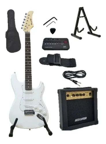 Paquete de Guitarra Eléctrica NEG10WST-WH