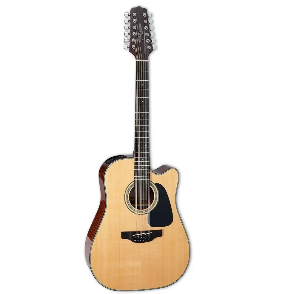 Guitarra 12 cuerdas Takamine GD30CE‑12 NAT – dreadnought cutaway con preamp TP‑4TD