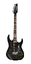 GUITARRA ELECTRICA COLOR NEGRO TRANSPARENTE DE LA SERIE GIO IBANEZ GRX70QATKS