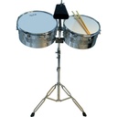 TIMBALES 13" 14" NEW BEAT CROMADOS INC A