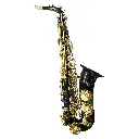Fanpro SXBLK Alto Sax – Níquel Negro con Llaves Doradas