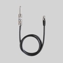 Cable para instrumento de jack 6.3 mm a conector mini de 4 pines TQG SHURE WA302 